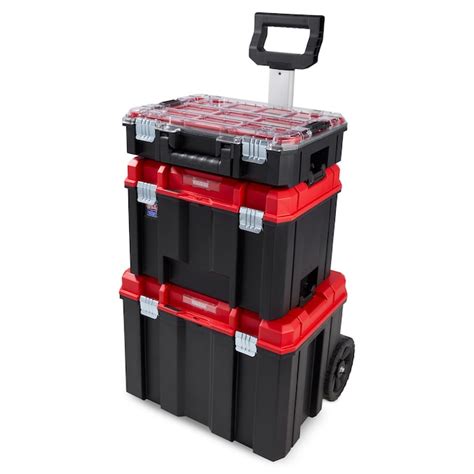 craftsman versastack 17.126-in plastic metal wheeled lockable tool box|CRAFTSMAN VERSASTACK Deep Tool Box, .